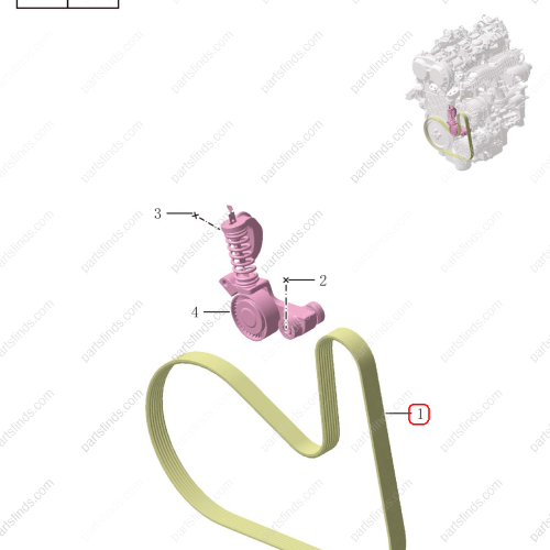 GEELY Engine belt OEM 1073007900 / 8888480199 FOR  Tugella