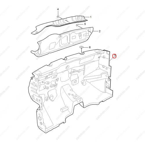 MG Firewall insulation cotton OEM 11057046 FOR  MG GT