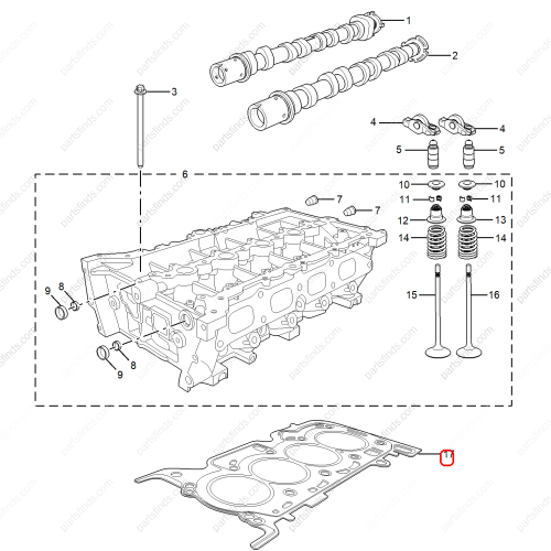 MG Cylinder head gasket OEM 11648145 FOR  MG5