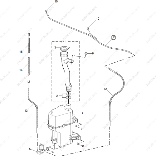 MG Wiper spray pipe OEM 10229183 FOR  MG ZS