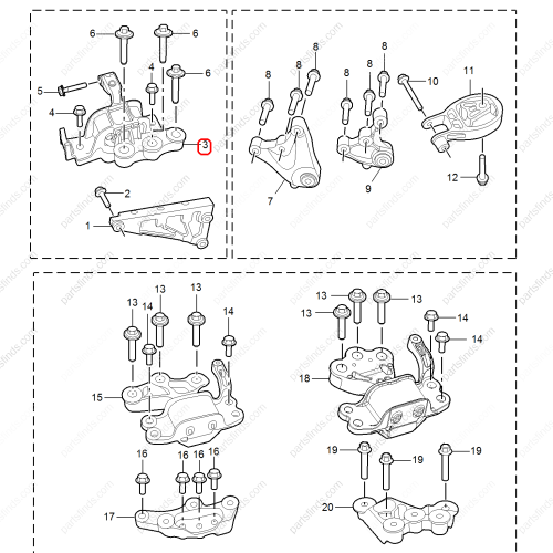 MG Engine mount OEM 11211232 FOR  MG5 MG GT