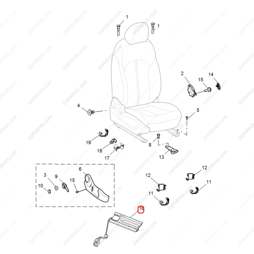 MG Seat recognition sensor OEM 10746006 FOR  MG6