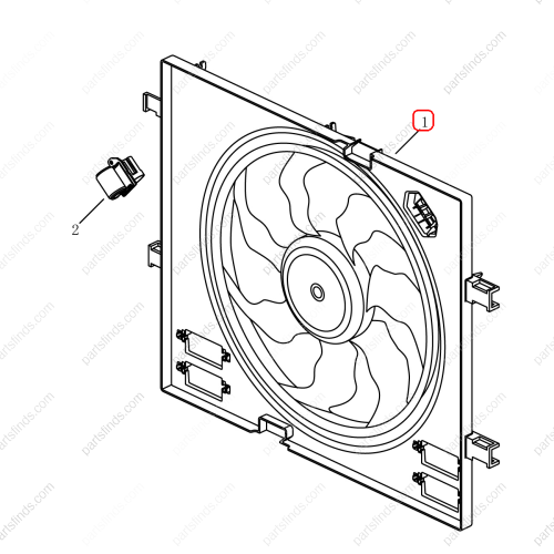 GEELY Electric fan OEM 2078511400 / 6600178218 FOR  Emgrand X7 Sport