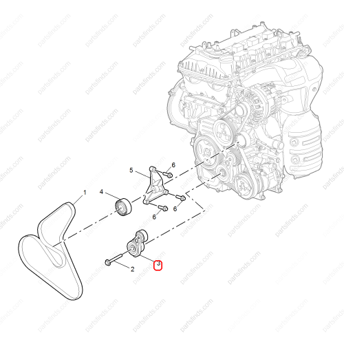 MG Belt tensioner OEM 10202625 FOR  MG ZS MG5 MG GT