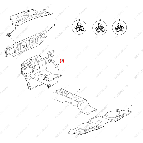 MG Firewall insulation cotton OEM 10734049 FOR  RX5 MG GS