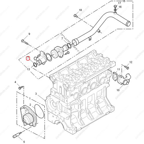 MG Thermostat O-ring OEM CDU3858 FOR  MG550 MG6 MG750