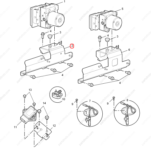 MG ABS pump bracket OEM 10192866 FOR  MG550 MG6