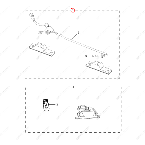 MG License plate light OEM 50018940 FOR  MG350