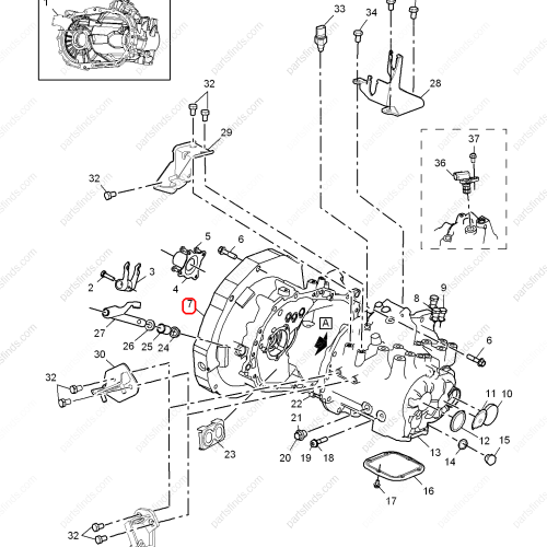 MG Transmission housing OEM 10100888 FOR  MG550 MG6