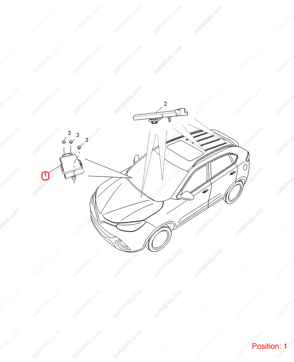 MG Remote receiver OEM 10388146 FOR MG GS