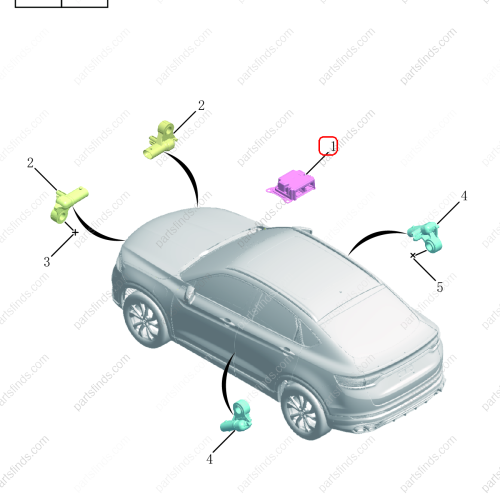 GEELY Airbag control unit OEM 8037013700 / 6600001374 FOR  Tugella