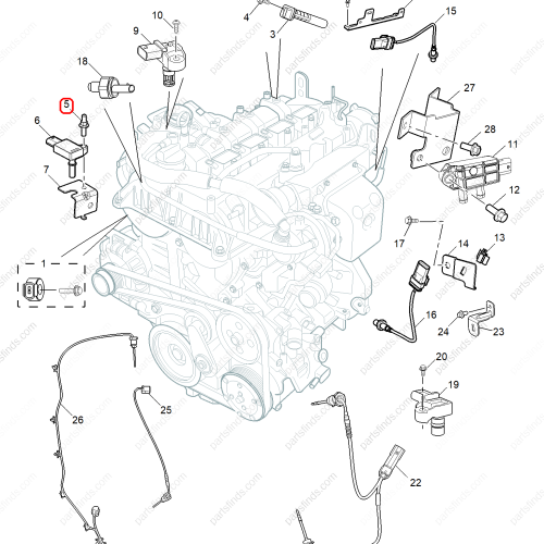 MG Screw OEM 99000125 FOR  MG HS