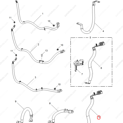 MG Battery cable OEM 10201425 FOR  MG GS