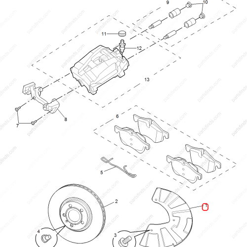 MG Brake shield OEM 10147650 FOR  MG6 MG5 MG GT