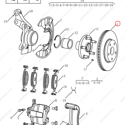 GEELY Brake disc OEM 1014030831 FOR  Binrui