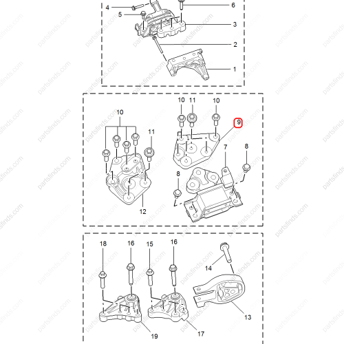 MG Transmission mount bracket OEM 10128973 FOR  MG6