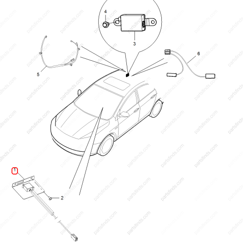 MG Navigation antenna OEM 50019860 FOR  MG350 MG5