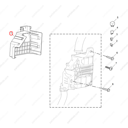 MG Fuse box base OEM 10233912 FOR  MG6