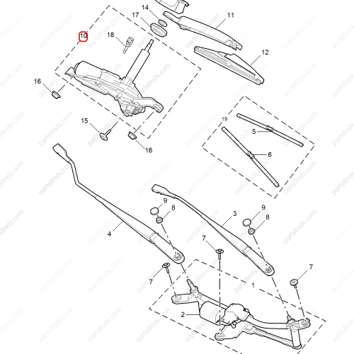 MG Wiper linkage motor OEM 10269871 FOR  MG ZS