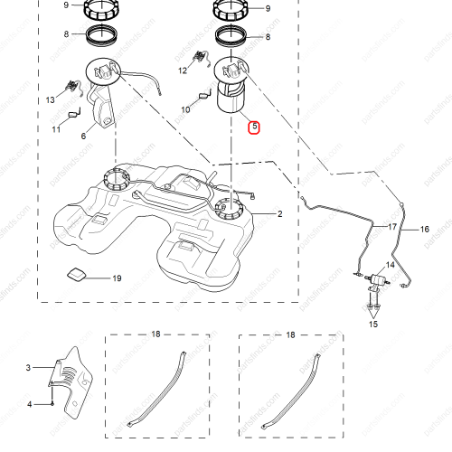 MG Fuel pump assembly OEM 10193773 FOR  MG GS