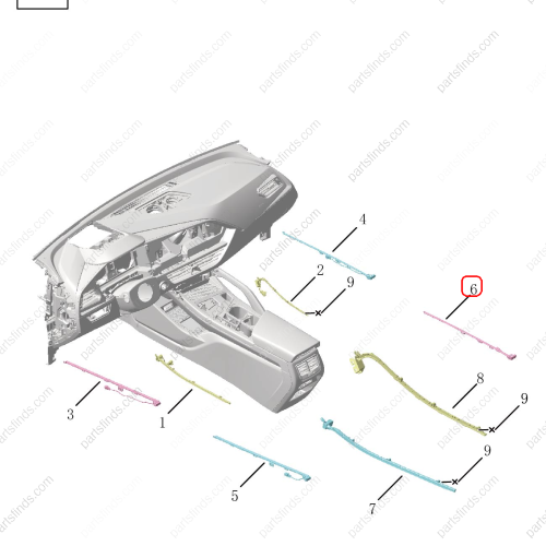 GEELY Ambient lighting OEM 6049605300 / 8889512300 FOR  Tugella