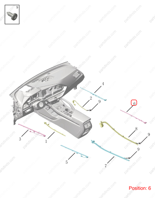 GEELY Ambient lighting OEM 6049605300 / 8889512300 FOR Tugella