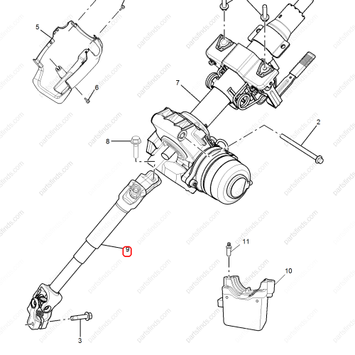 MG Steering Shaft Universal Joint  OEM 10328899 FOR  RX5 MG GS