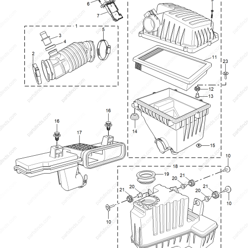 MG Air Filter Housing Assembly OEM 11610879 FOR  MG5