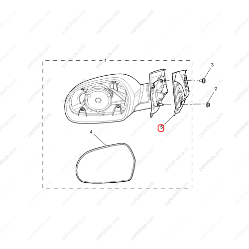 MG Rearview mirror pad OEM 10149334 FOR  MG350