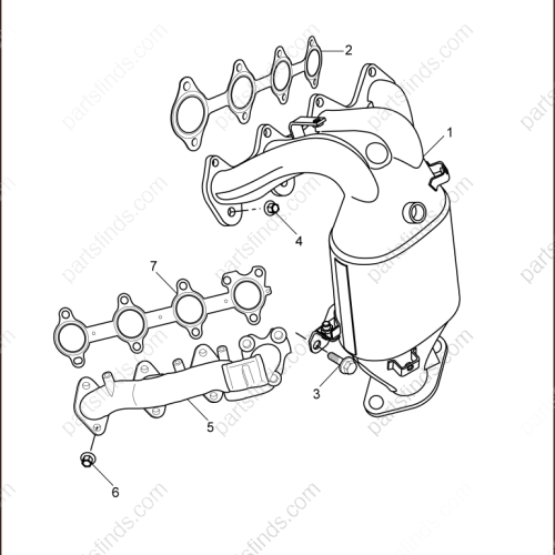 MG Exhaust manifold OEM 10328625 FOR  MG350 MG5