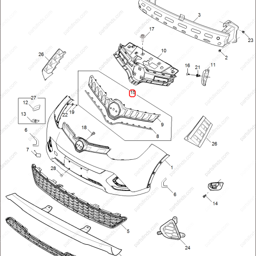 MG Front grille OEM 10252886 FOR  MG GS