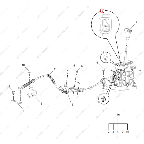 MG Gear position display OEM 10106652 FOR  MG350 MG5