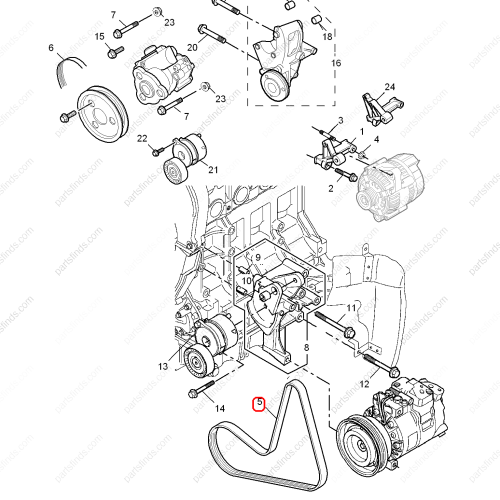 MG Engine belt OEM 10002352 FOR  MG550 MG6