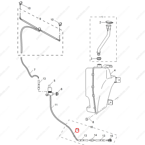 MG Wiper spray pipe OEM 10166648 FOR  MG GS