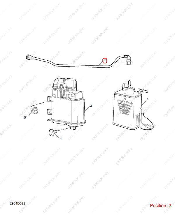 MG Activated carbon canister ventilation pipe OEM 10142434 FOR MG6