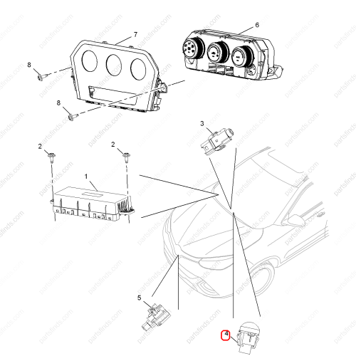 MG Automatic headlight sensor OEM 10110806 FOR  MG GS