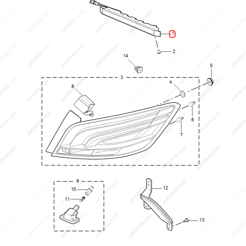 MG High mount brake light OEM 10156935 FOR  MG6