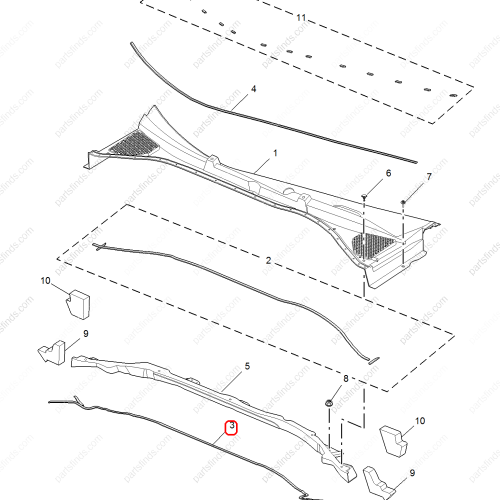 MG Rubber strip OEM 10304437 FOR  MG6