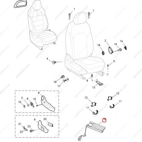 MG Seat recognition sensor OEM 10648992 FOR  MG HS RX5