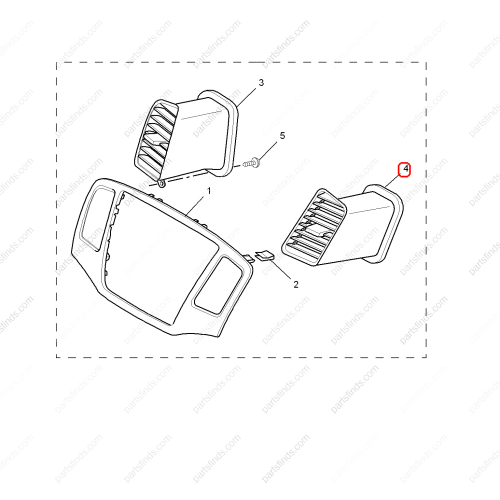 MG A/C Air Vent Grille OEM 10119379 FOR  MG350