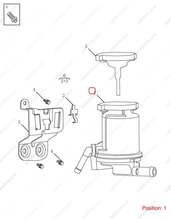 GEELY Power Steering Reservoir OEM 4043000500 / 1064030326 FOR Emgrand GT