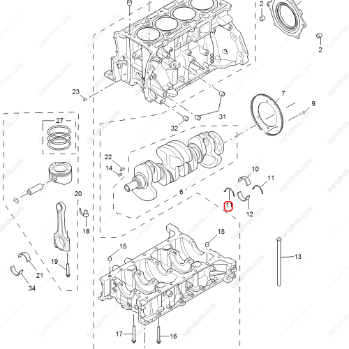 MG Crankshaft Thrust Plate  OEM 30026287 FOR  RX8 MG HS RX5 MG GS