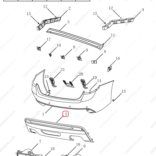 GEELY Bumper Diffuser OEM 6044004200 / 1068030934 FOR  Emgrand GT