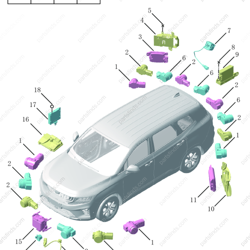 GEELY Camera OEM 7088050500 / 6600041251 FOR  OKAVANGO