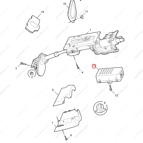 MG Steering column control unit OEM 10004570 FOR  MG550 MG6