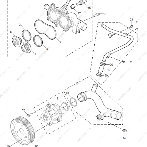 MG Thermostat assembly OEM 10240734 FOR  MG ZS