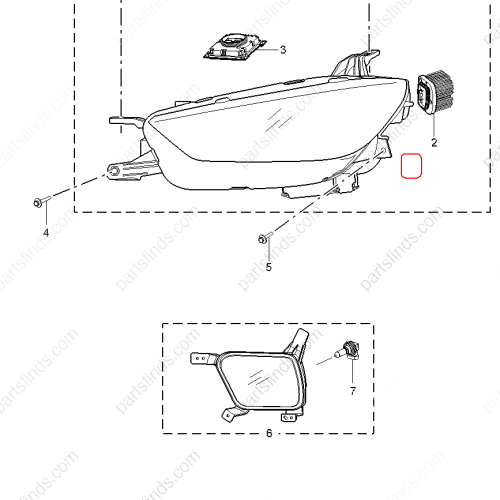 MG Headlight OEM 11385497 FOR  MG ZS