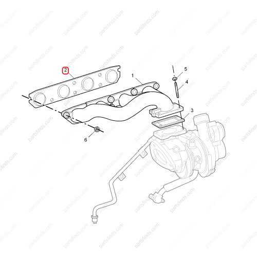 MG Exhaust Manifold Gasket OEM 10016454 FOR  MG6