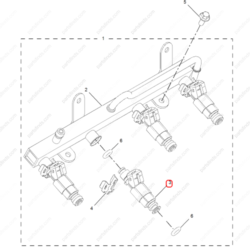 MG Fuel injector OEM MJY100640 FOR  MG350 MG3 MG5