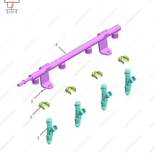 GEELY Fuel injector OEM 2022013500 / 1116050593 FOR  Emgrand